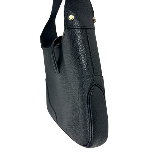 Gucci Black Pebbled Leather 1961 Jackie Top Handle Front G Clasp Front Handbag - Picture 10 of 14